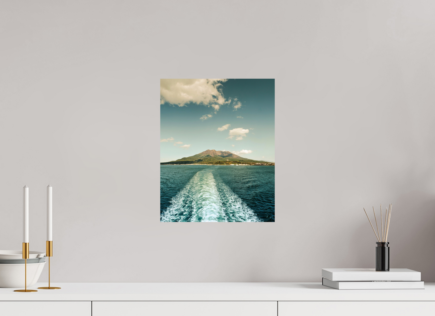 30 x 37,5 cm, Photo Print On Fuji Crystal DP II Back to Kagoshima