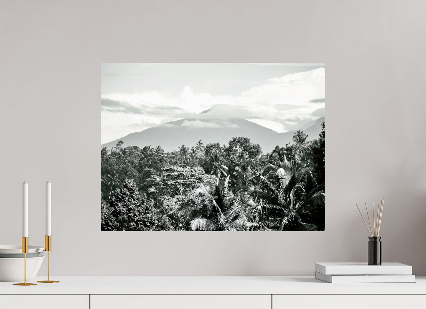 60 x 45 cm, Photo Print On Fuji Crystal DP II Mountain at back