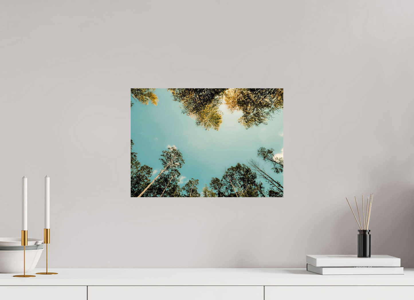 42 x 30 cm, Photo Print On Fuji Crystal DP II Reflected trees