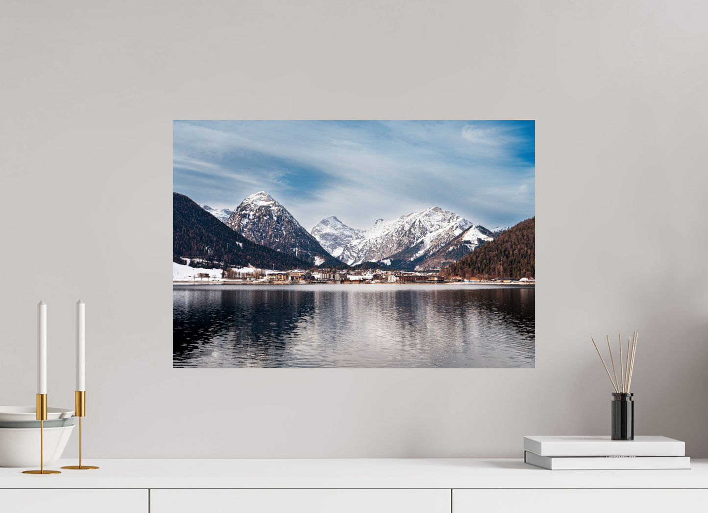 58,3 x 40 cm, Photo Print On Fuji Crystal DP II A village in Austria