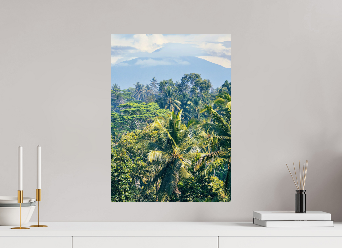 40 x 56 cm, Photo Print On Fuji Crystal DP II Tropical mountain