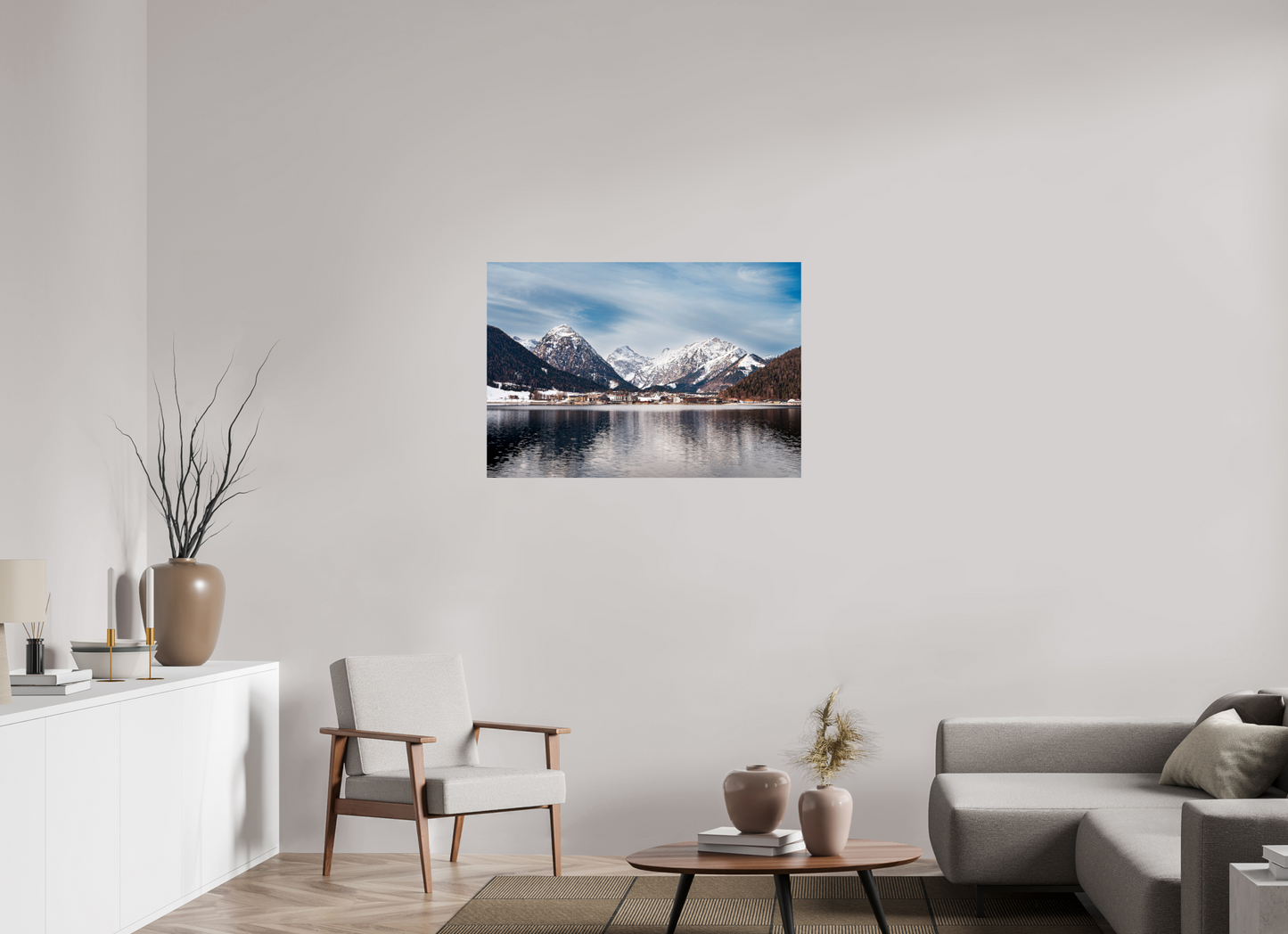 102 x 70 cm, Photo Print On Fuji Crystal DP II A village in Austria