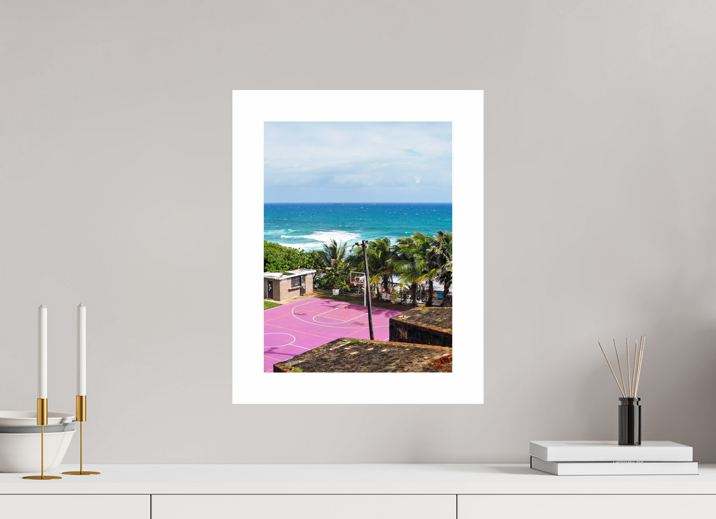 30 x 40 cm, Unframed Photo Print On Fuji Crystal DP II 5cm white border The pink court