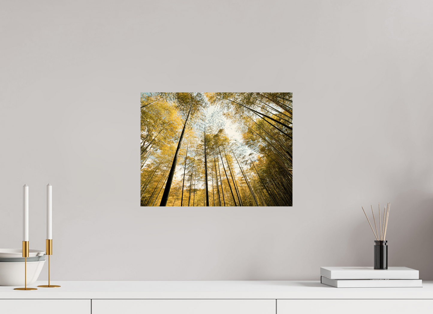 40 x 30 cm, Photo Print On Fuji Crystal DP II Yellow trees of Japan