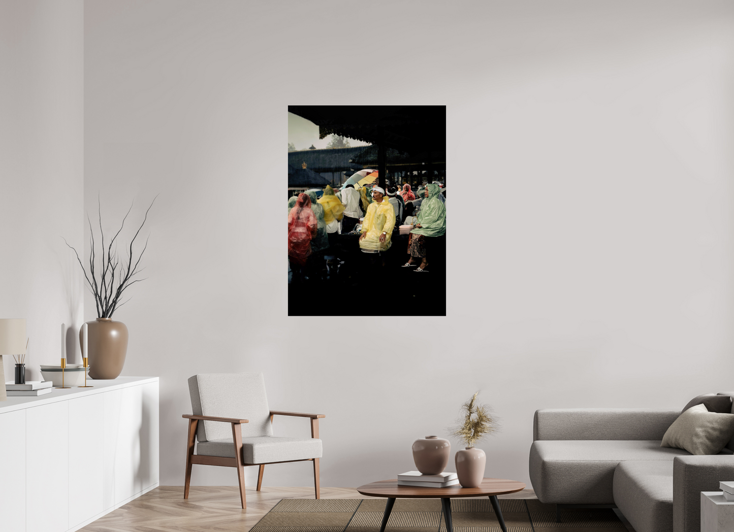 90 x 120 cm, Photo Print On Fuji Crystal DP II Sitting out the rain