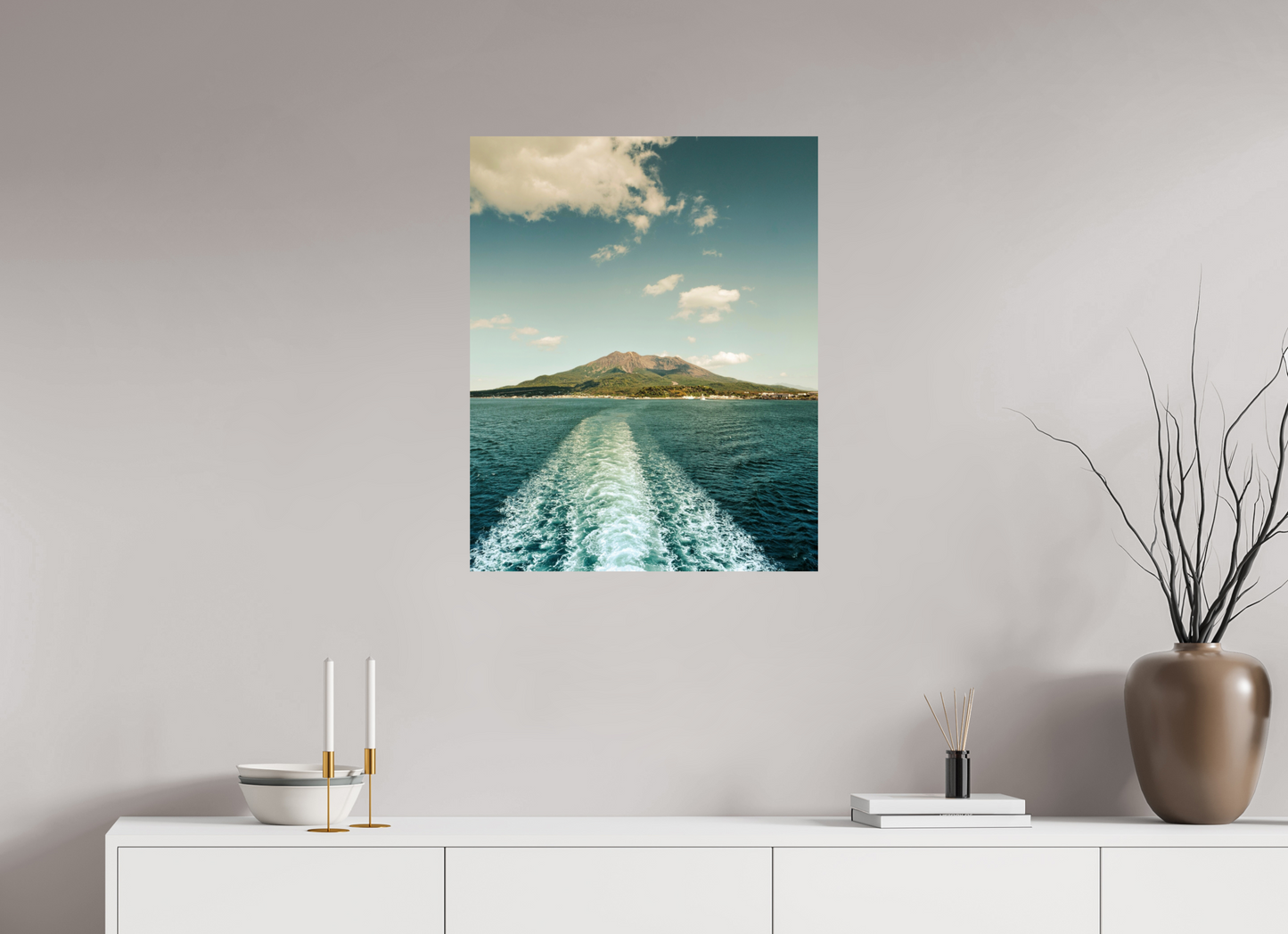 60 x 75 cm, Photo Print On Fuji Crystal DP II Back to Kagoshima