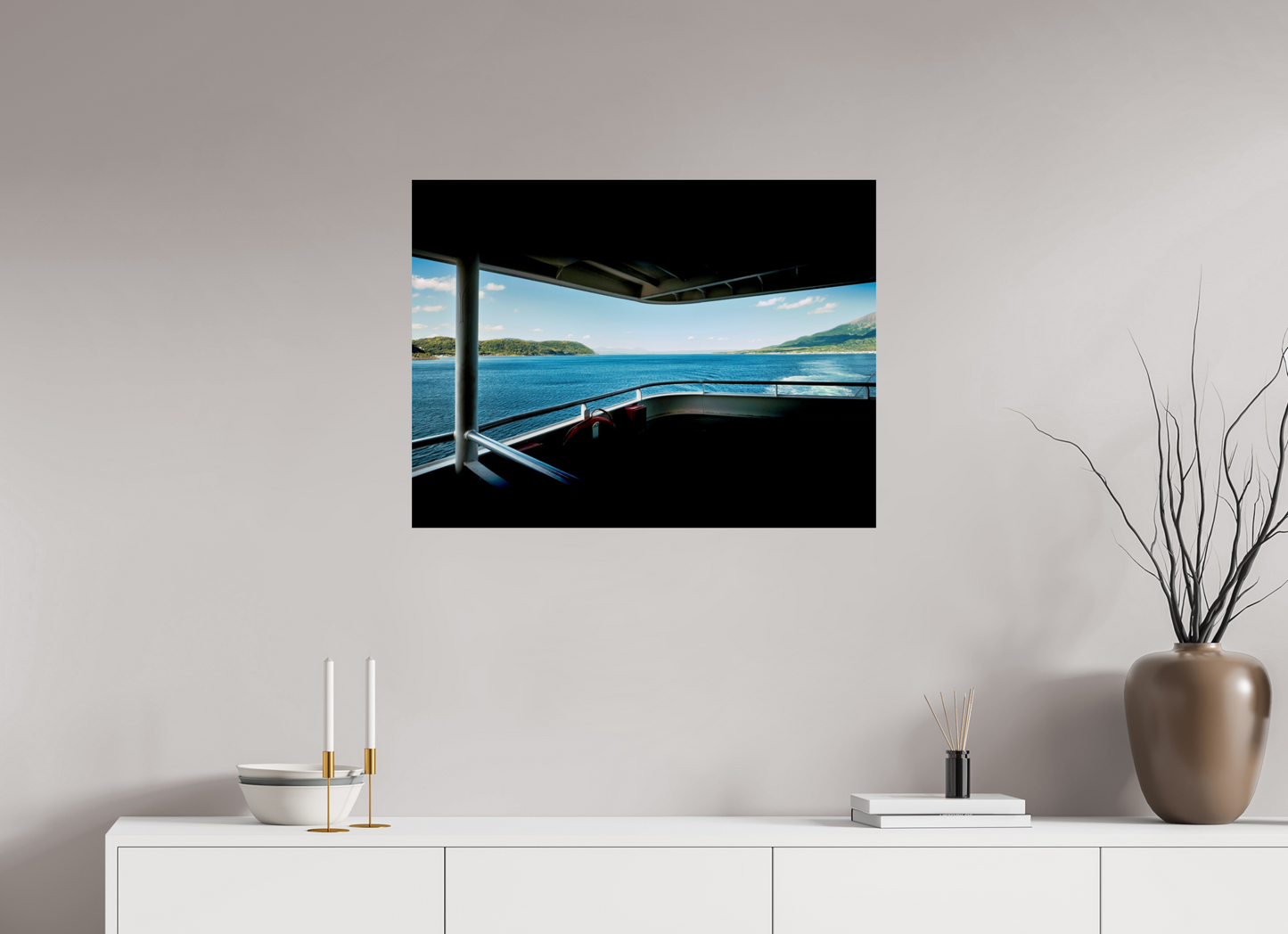 80 x 60 cm, Photo Print On Fuji Crystal DP II From the ferry