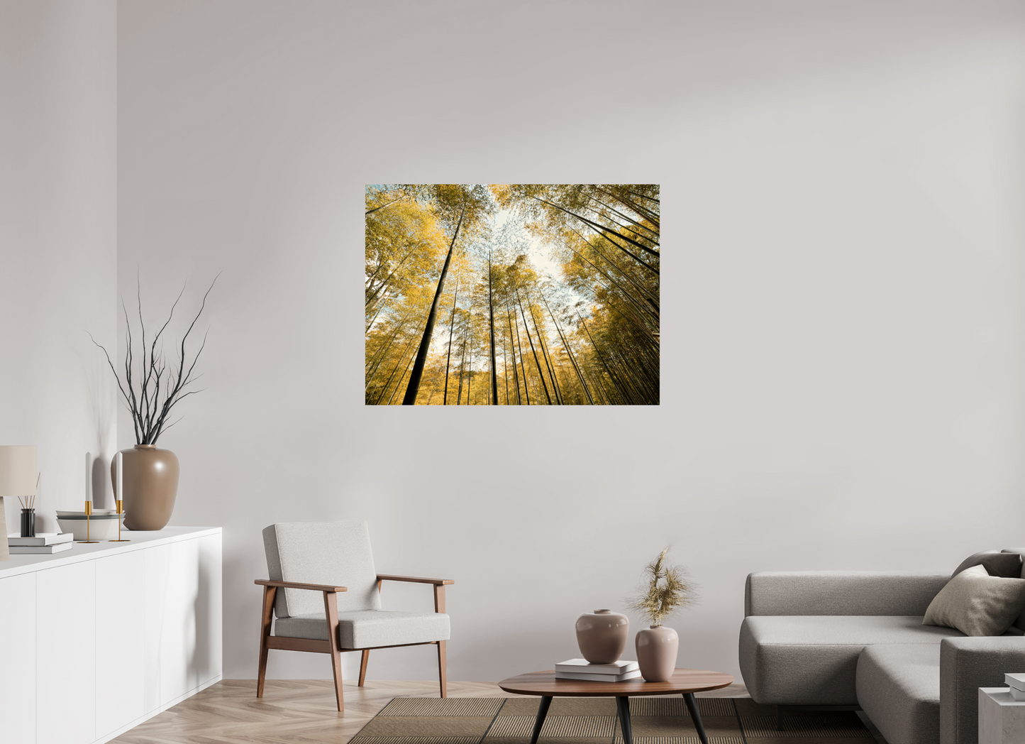 120 x 90 cm, Photo Print On Fuji Crystal DP II Yellow trees of Japan