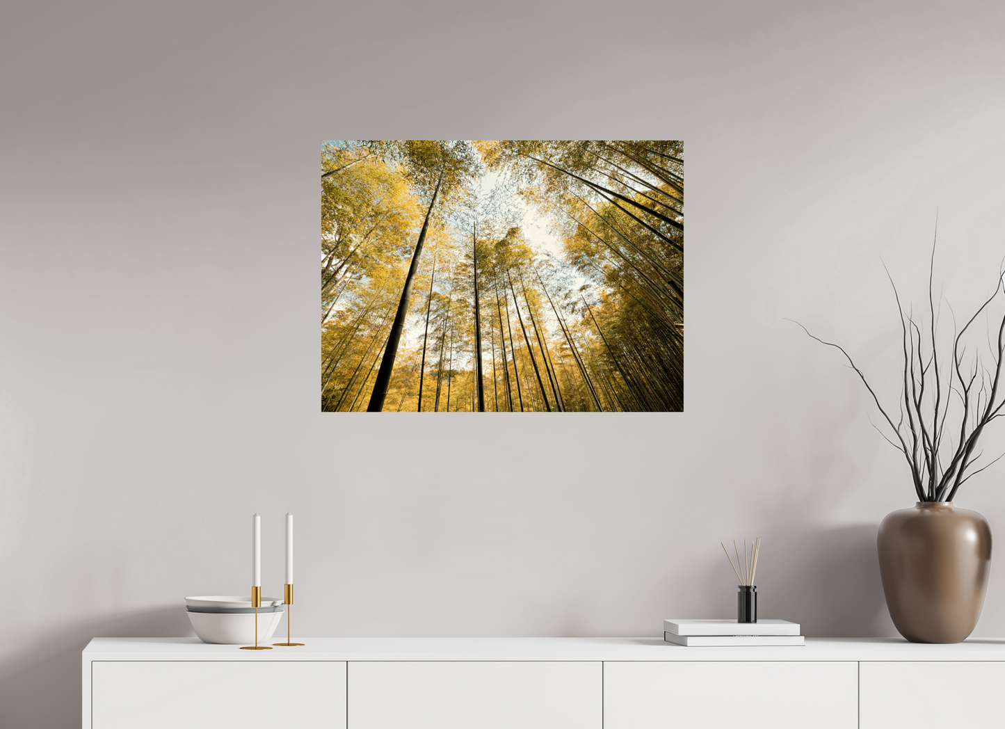 80 x 60 cm, Photo Print On Fuji Crystal DP II Yellow trees of Japan