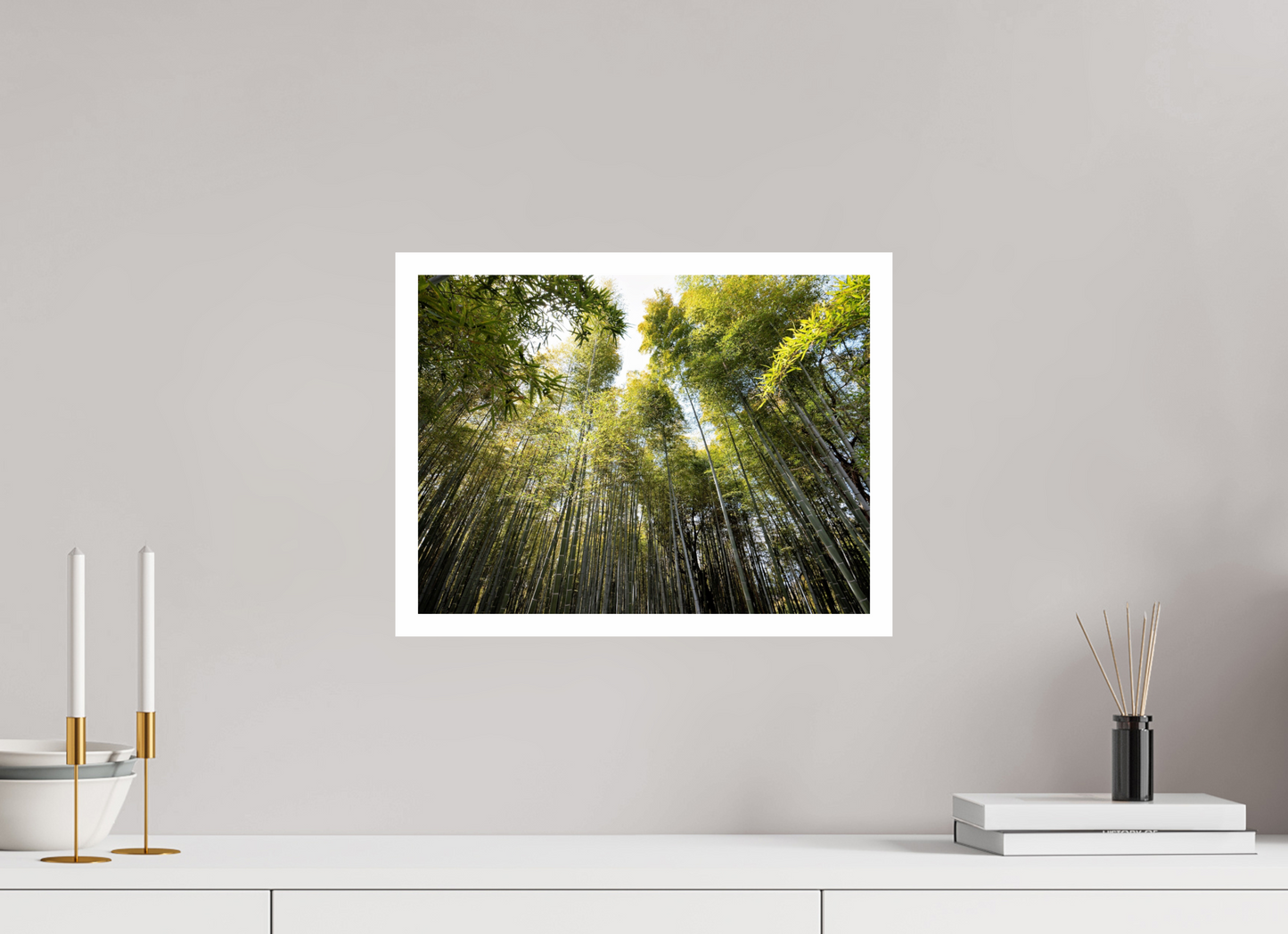 40 x 30 cm, Unframed Photo Print On Fuji Crystal DP II 2cm white border Bamboo Japan