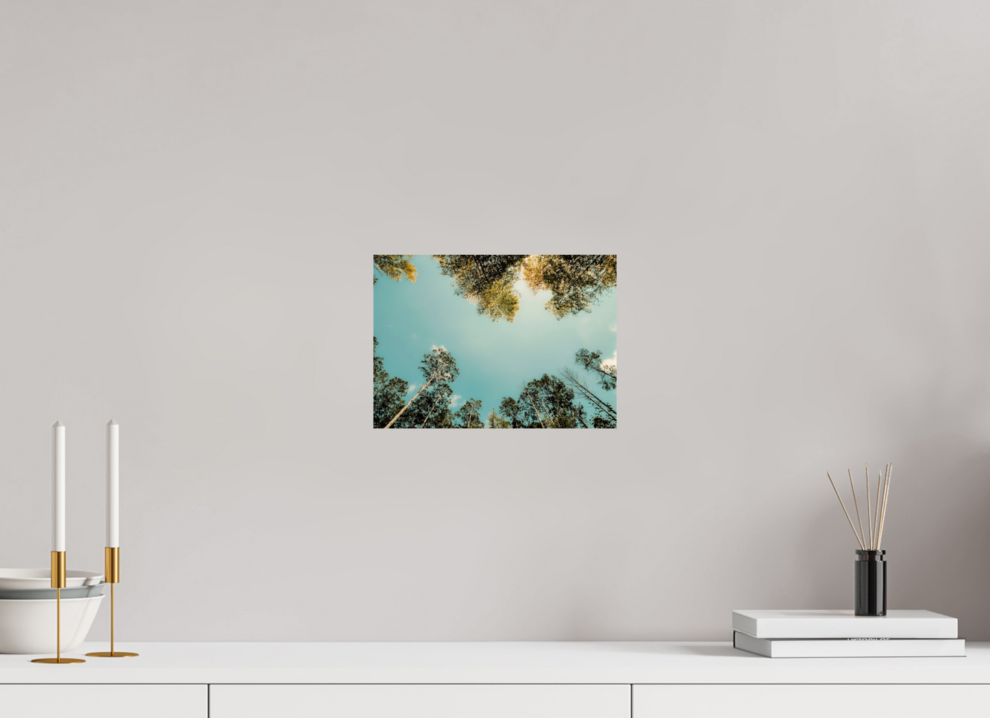 28 x 20 cm, Photo Print On Fuji Crystal DP II Reflected trees