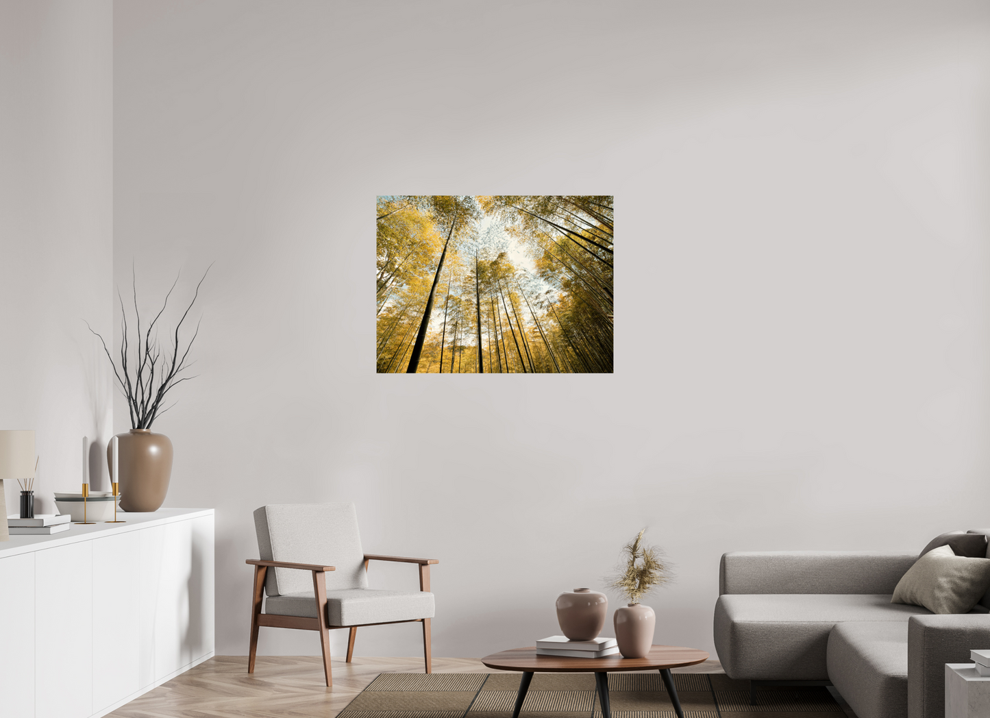 100 x 75 cm, Photo Print On Fuji Crystal DP II Yellow trees of Japan