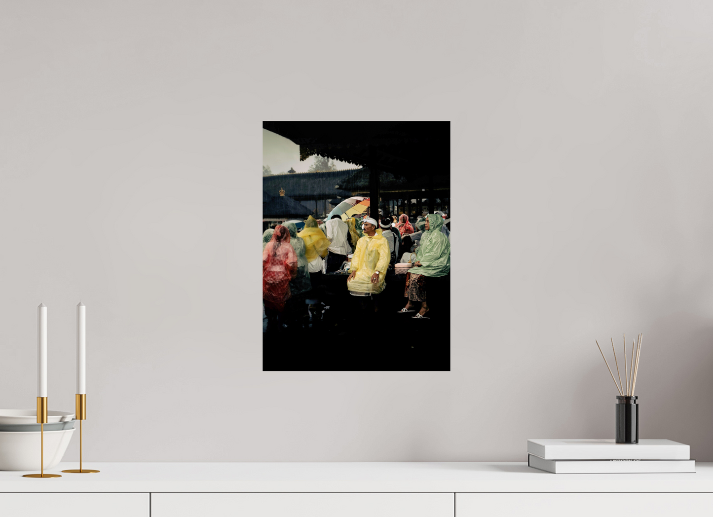 30 x 40 cm, Photo Print On Fuji Crystal DP II Sitting out the rain