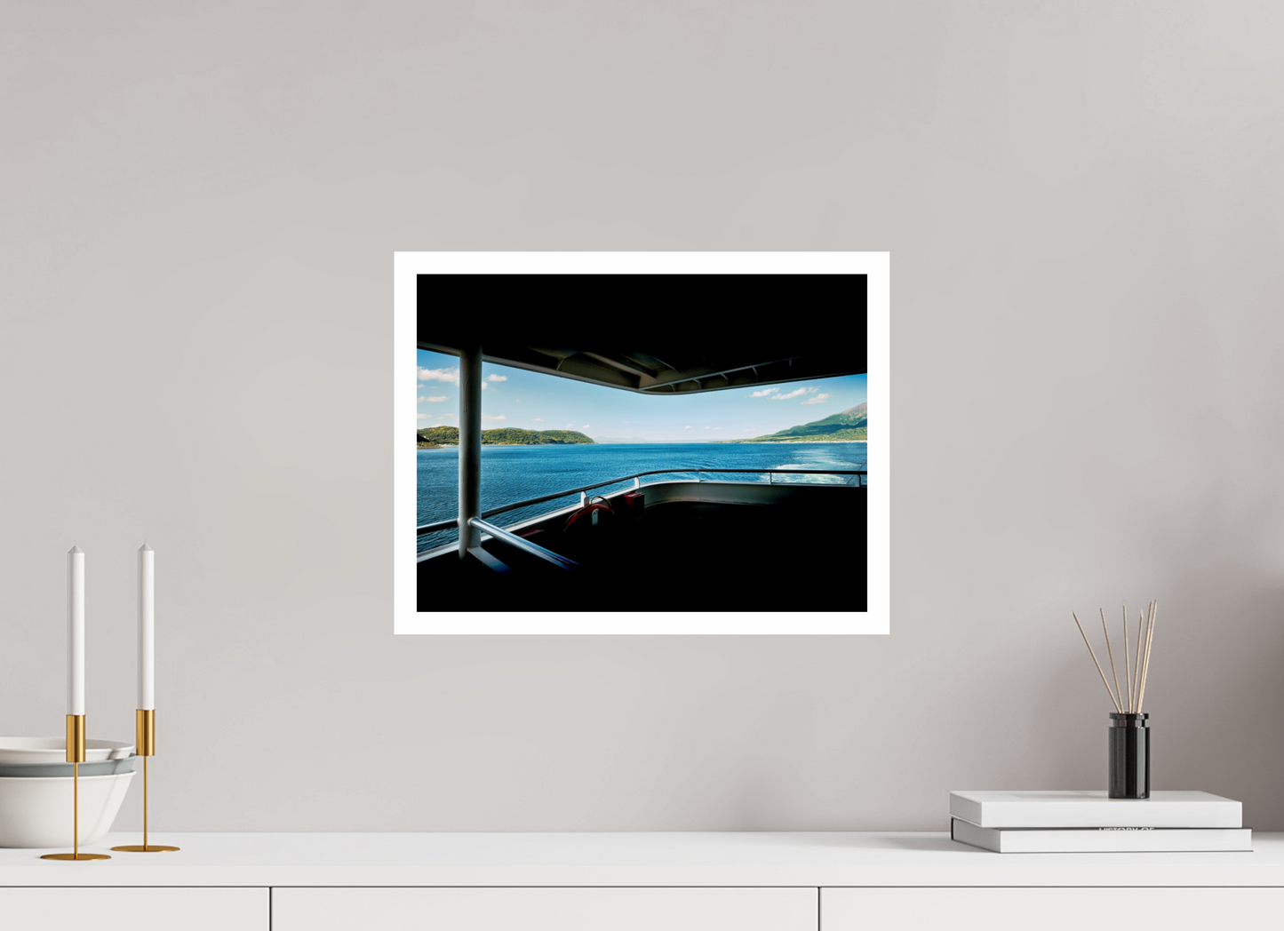 40 x 30 cm, Unframed Photo Print On Fuji Crystal DP II 2cm white border From the ferry