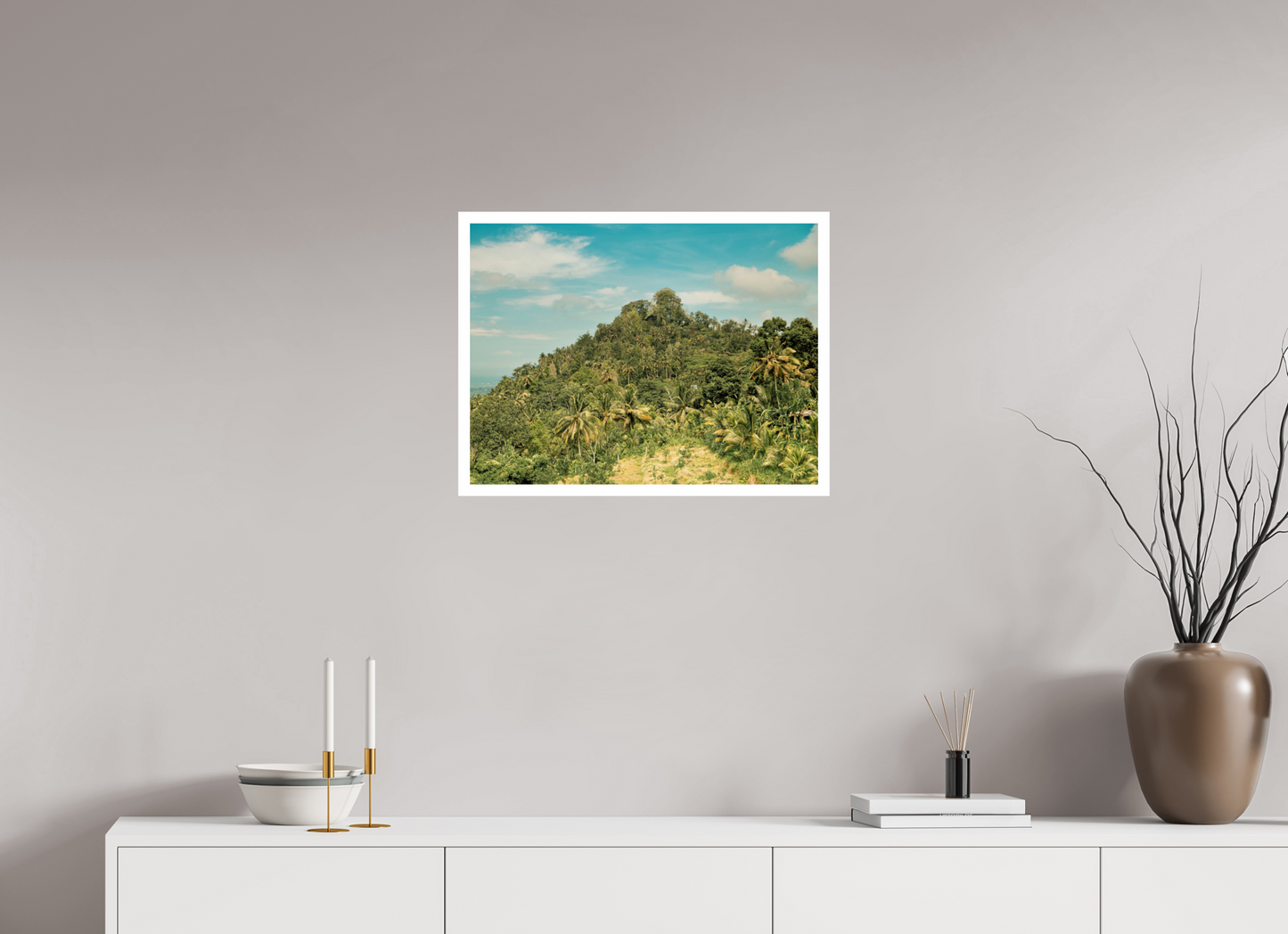 60 x 45 cm, Unframed Photo Print On Fuji Crystal DP II 2cm white border Tropical Bali