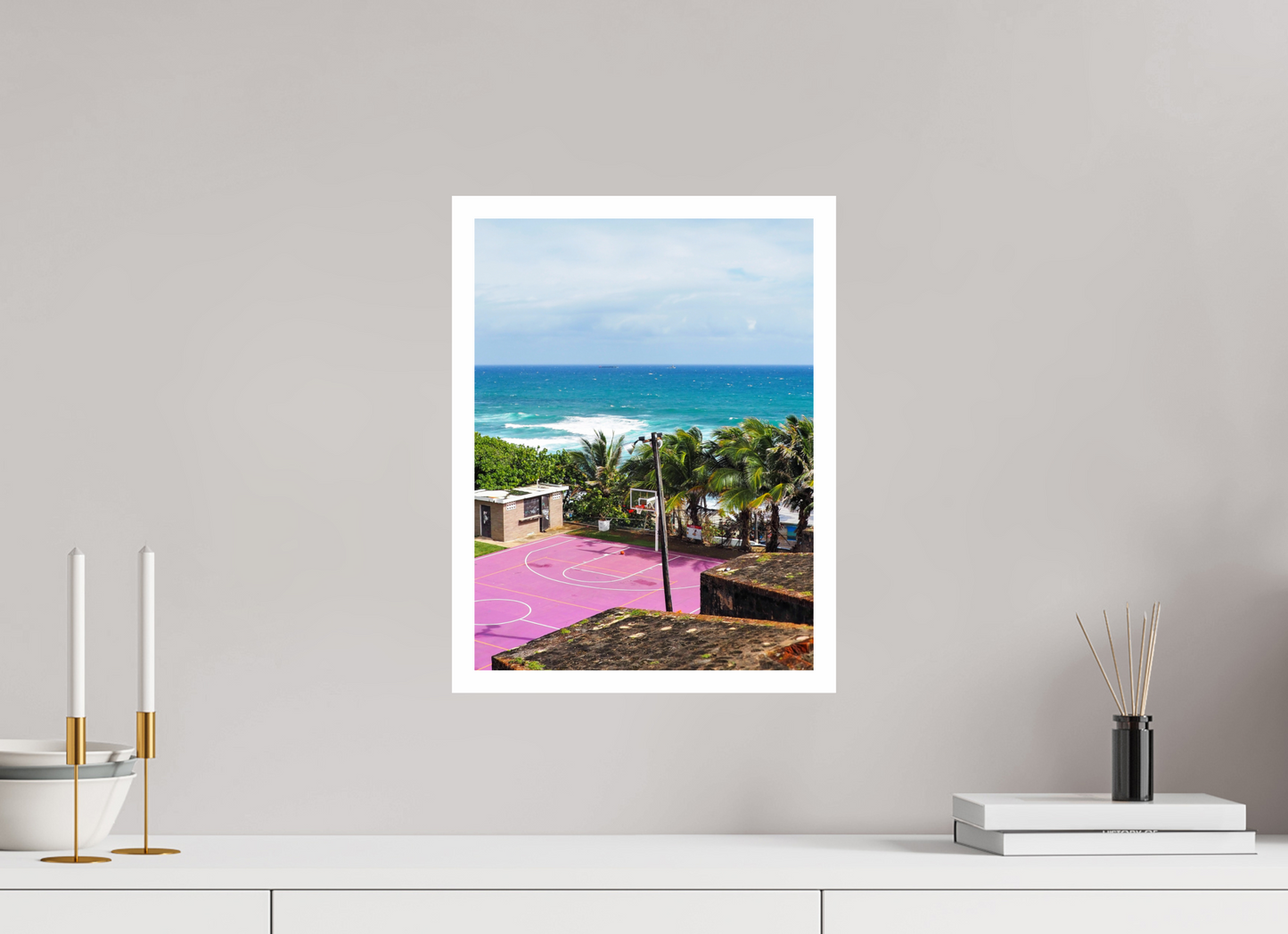 30 x 40 cm, Unframed Photo Print On Fuji Crystal DP II 2cm white border The pink court