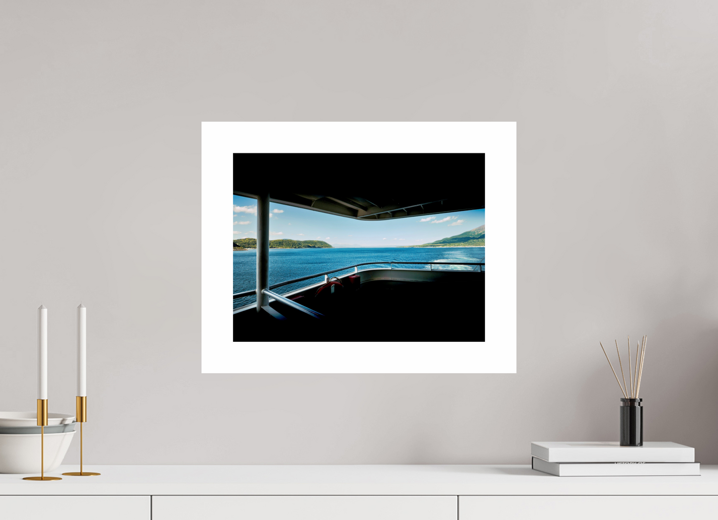 40 x 30 cm, Unframed Photo Print On Fuji Crystal DP II 5cm white border From the ferry