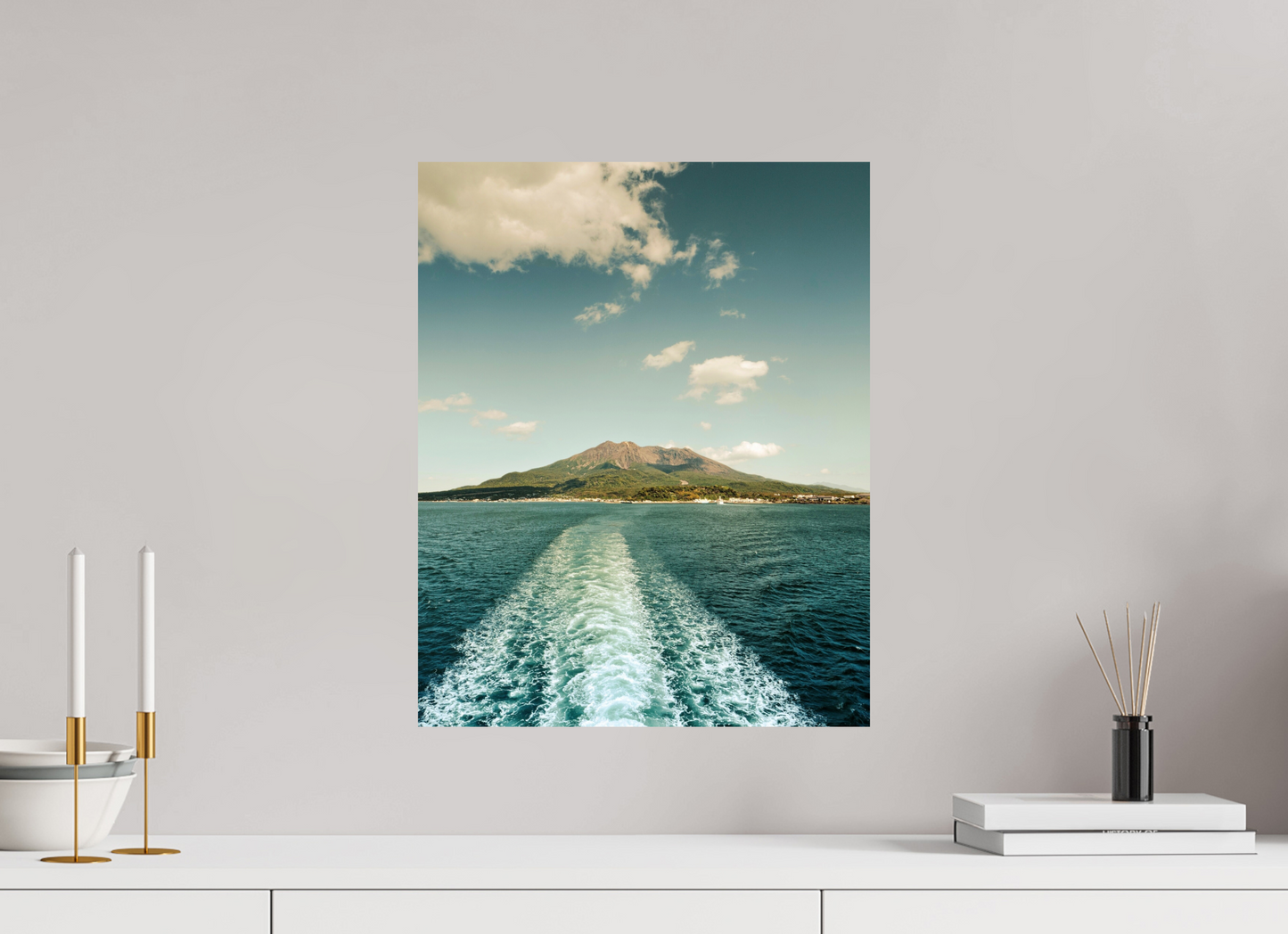 40 x 50 cm, Photo Print On Fuji Crystal DP II Back to Kagoshima