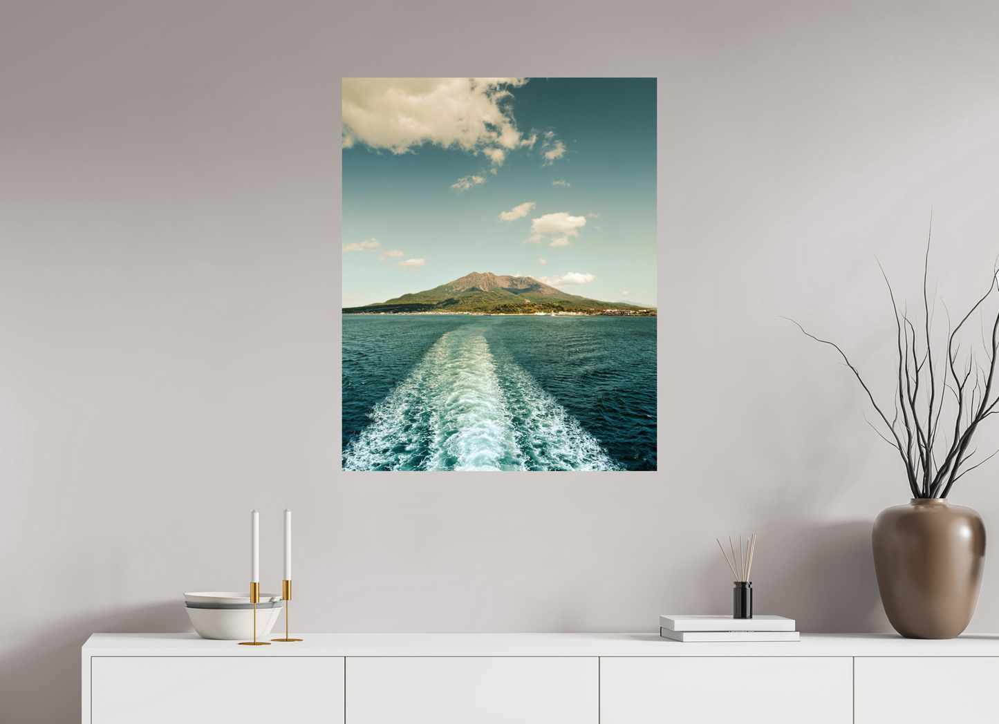 70 x 87,5 cm, Photo Print On Fuji Crystal DP II Back to Kagoshima