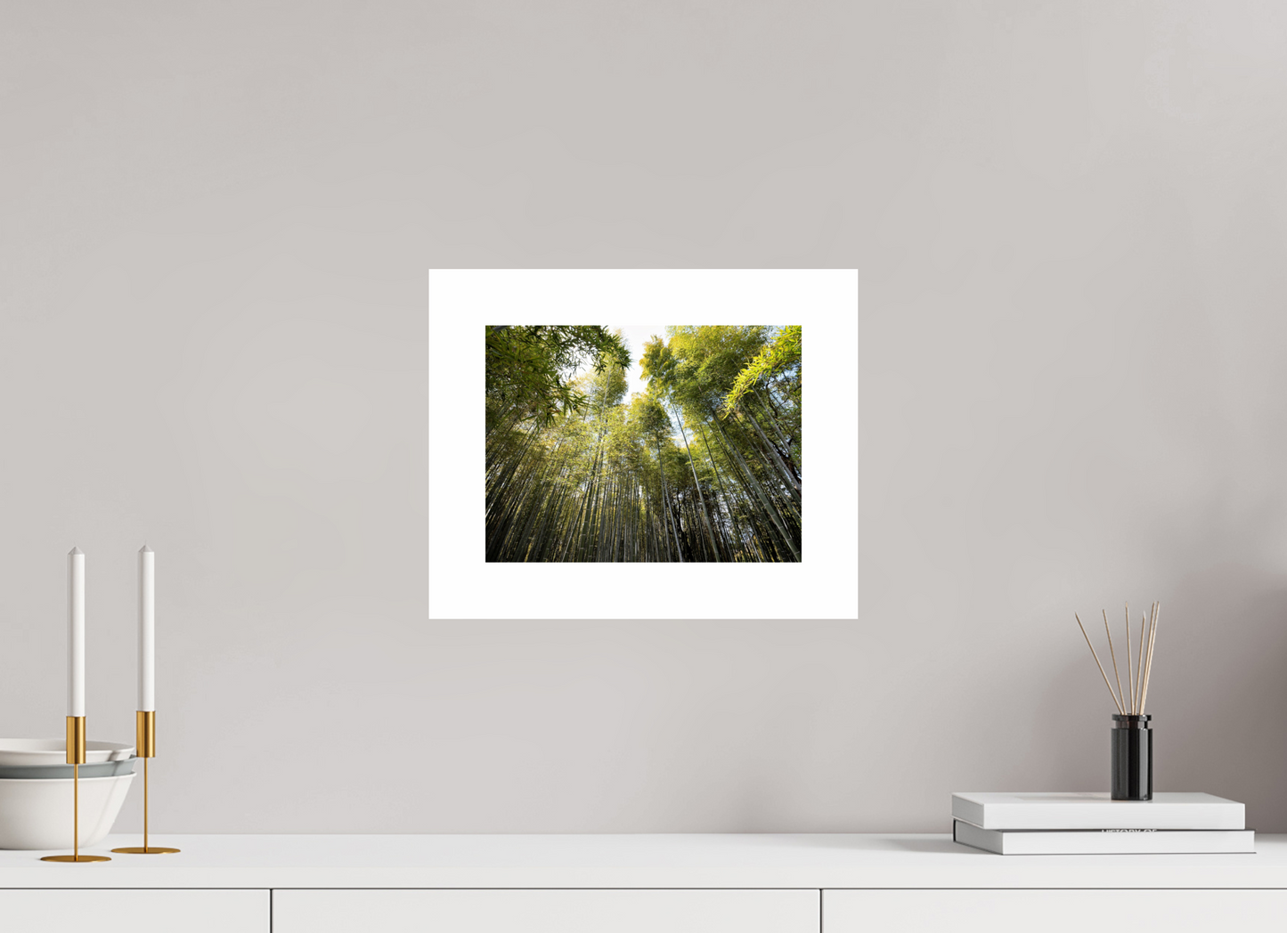 28 x 21 cm, Unframed Photo Print On Fuji Crystal DP II 5cm white border Bamboo Japan