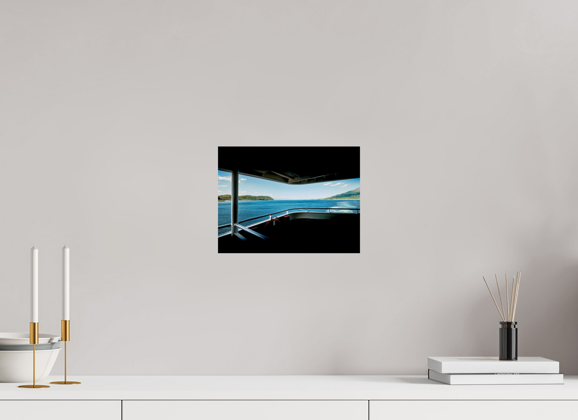 28 x 21 cm, Photo Print On Fuji Crystal DP II From the ferry