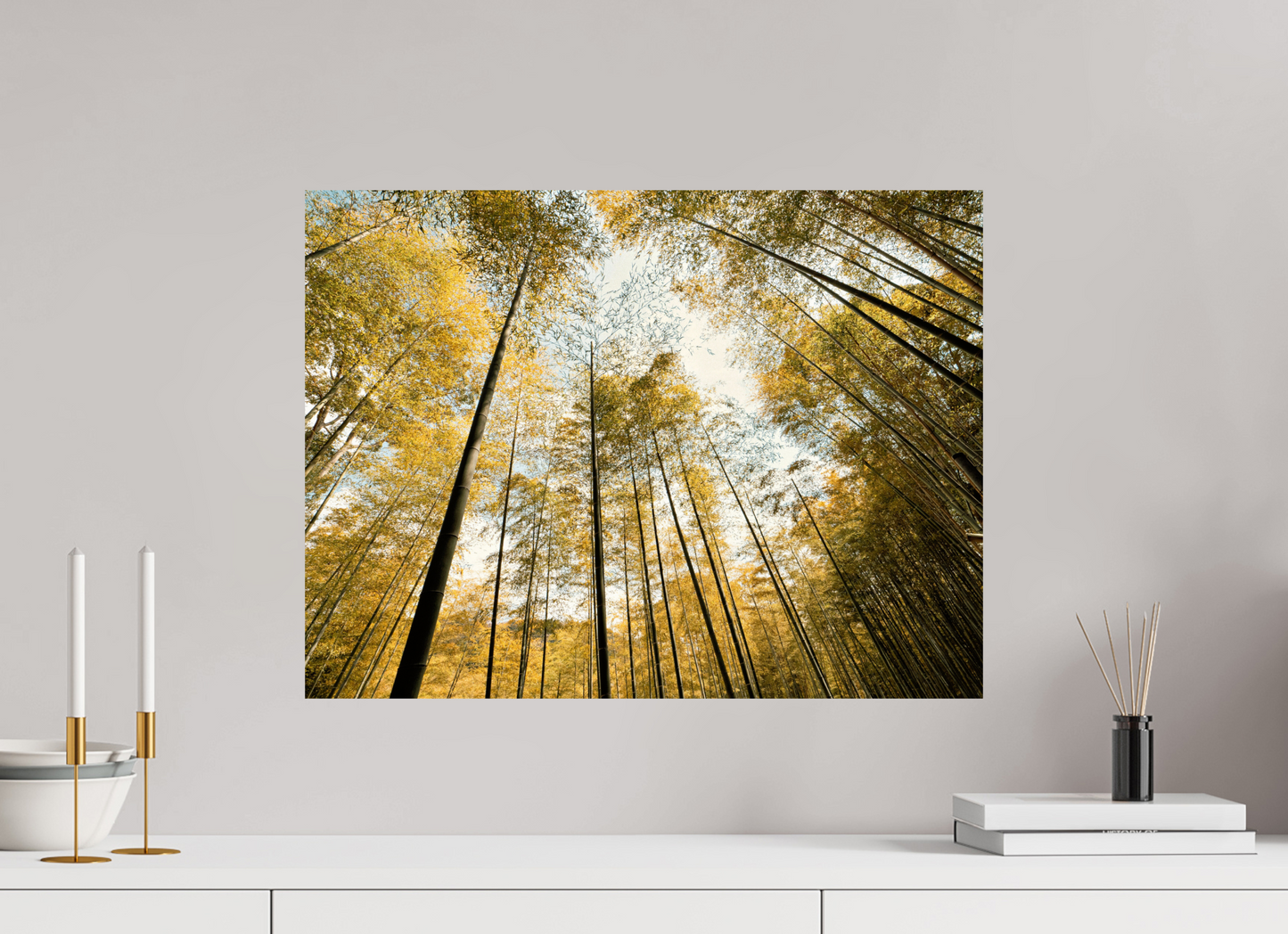 60 x 45 cm, Photo Print On Fuji Crystal DP II Yellow trees of Japan