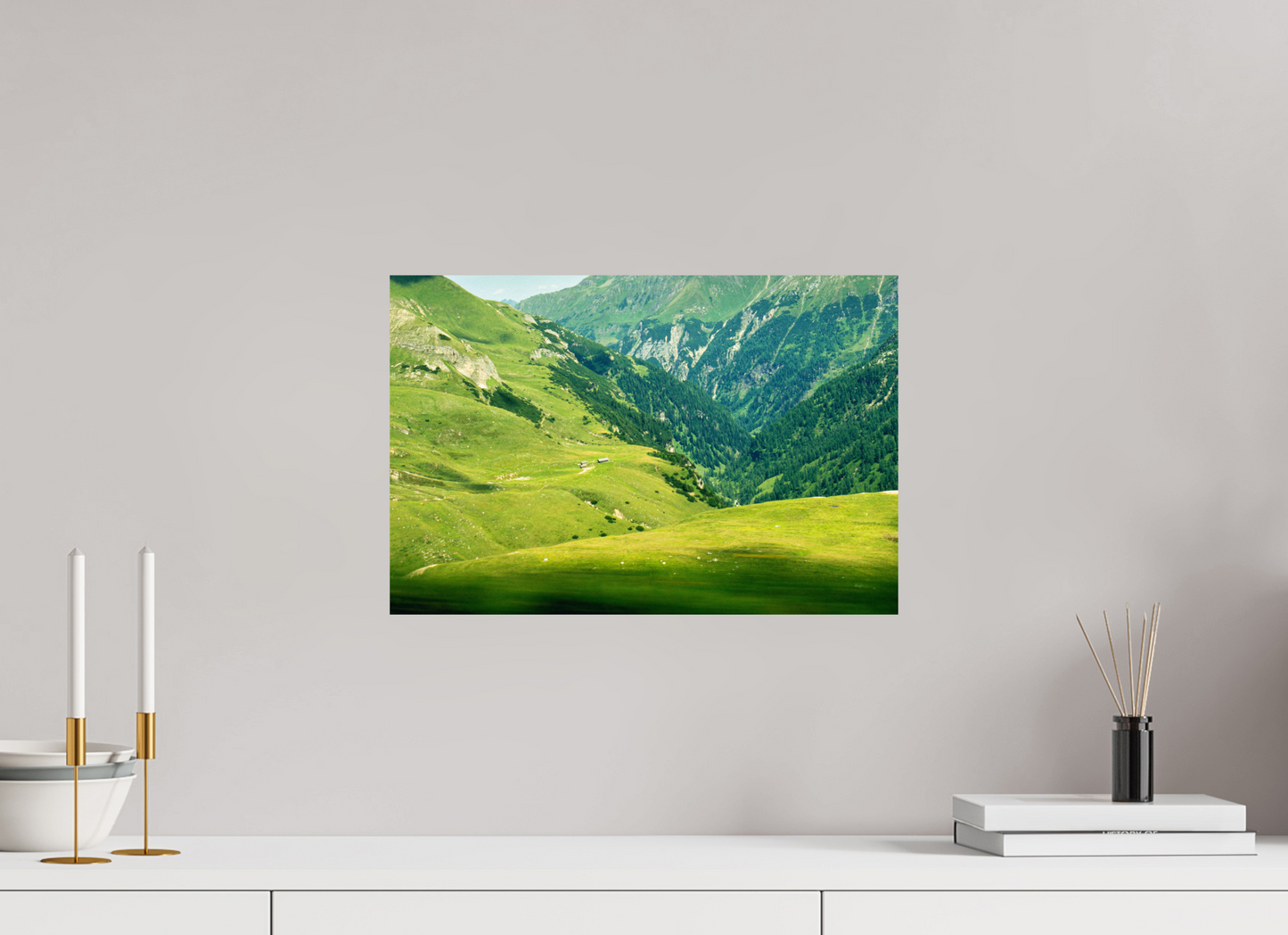 45 x 30 cm, Photo Print On Fuji Crystal DP II "Speed" on the high alpine road