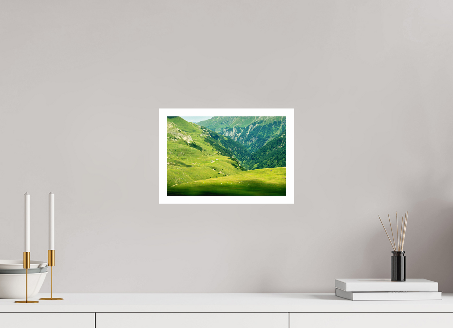30 x 20 cm, Unframed Photo Print On Fuji Crystal DP II 2cm white border "Speed" on the high alpine road