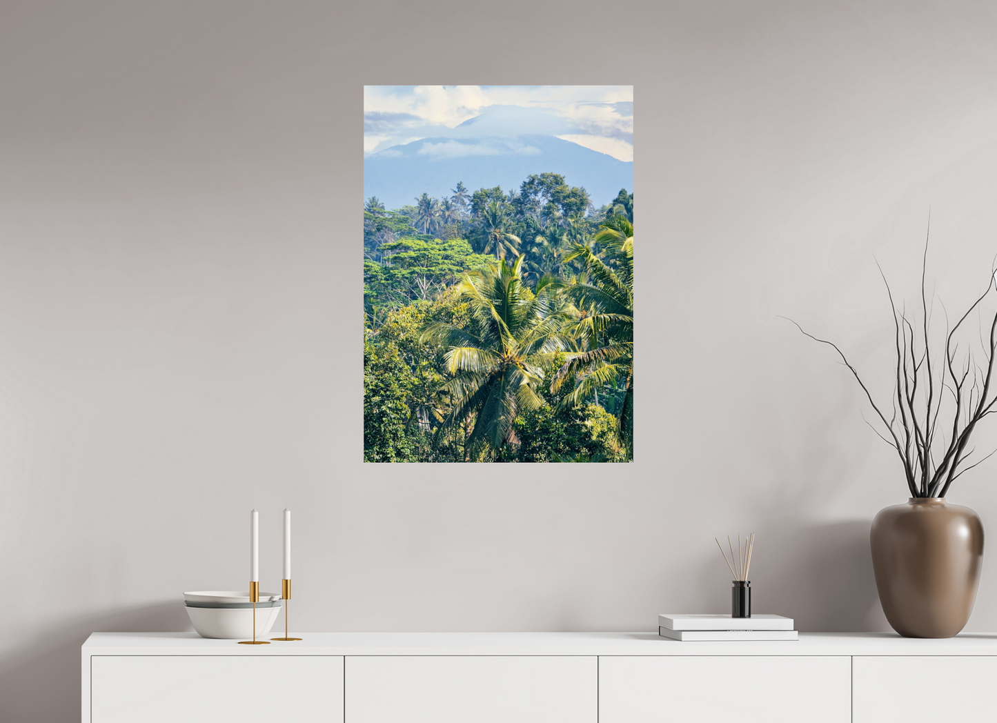 60 x 84 cm, Photo Print On Fuji Crystal DP II Tropical mountain