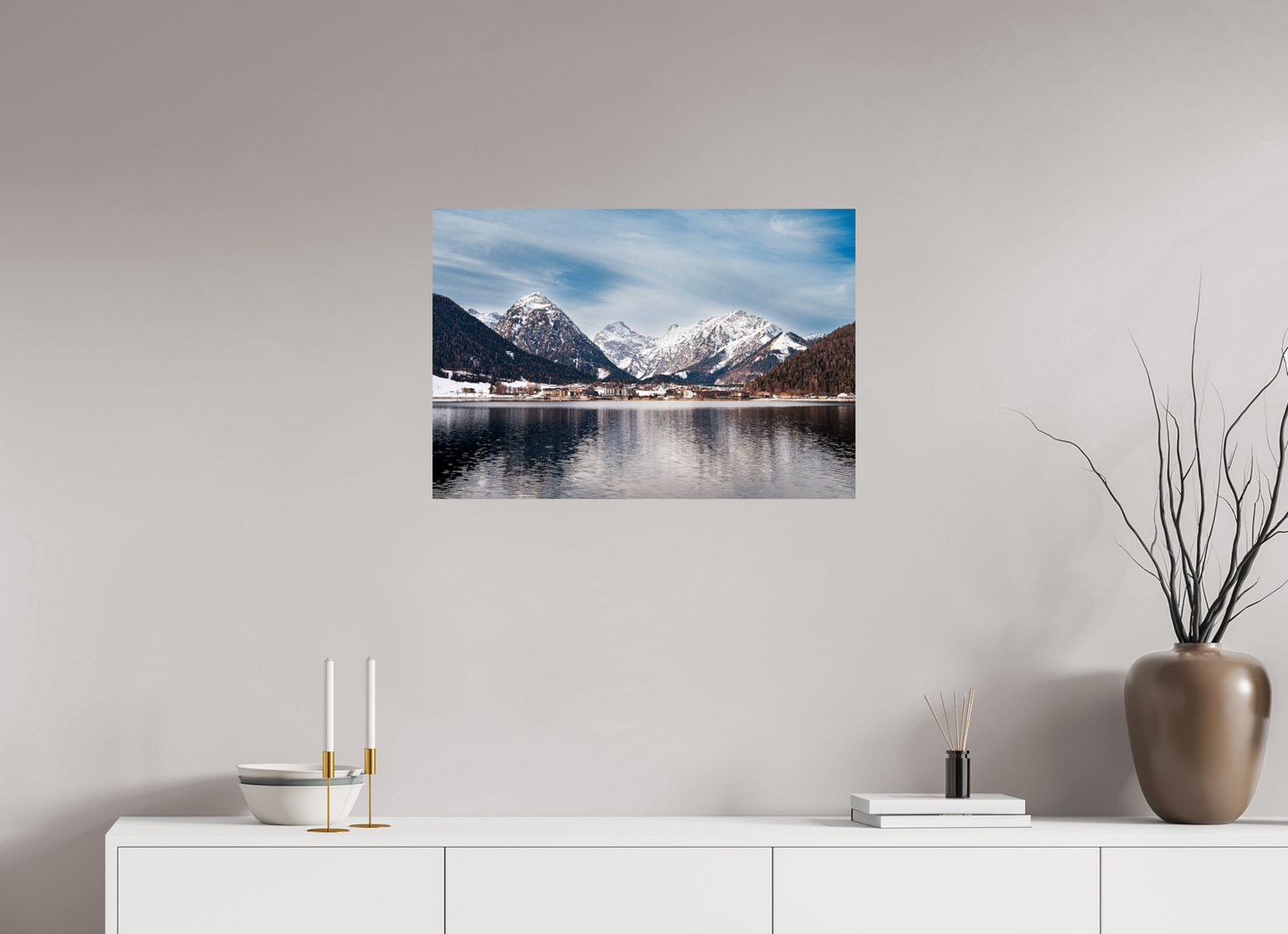 72,9 x 50 cm, Photo Print On Fuji Crystal DP II A village in Austria