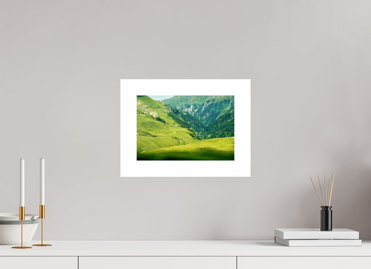30 x 20 cm, Unframed Photo Print On Fuji Crystal DP II 5cm white border "Speed" on the high alpine road