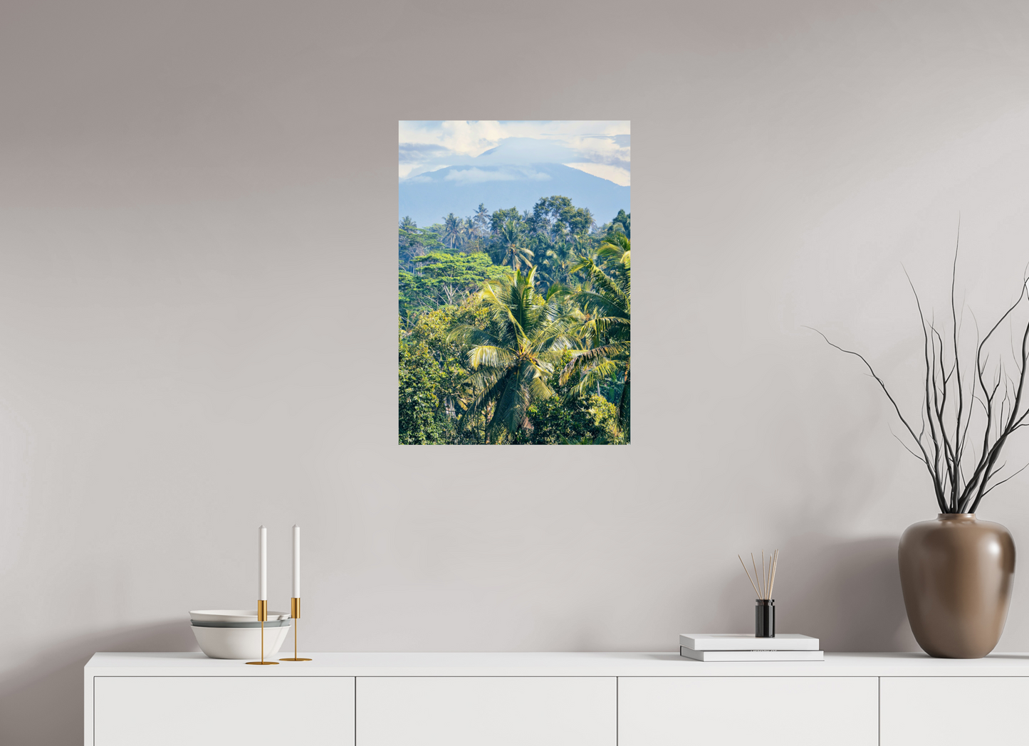 50 x 70 cm, Photo Print On Fuji Crystal DP II Tropical mountain