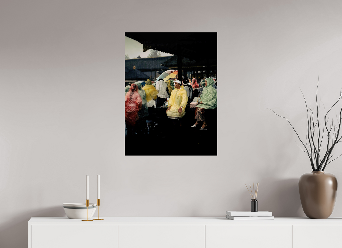 60 x 80 cm, Photo Print On Fuji Crystal DP II Sitting out the rain